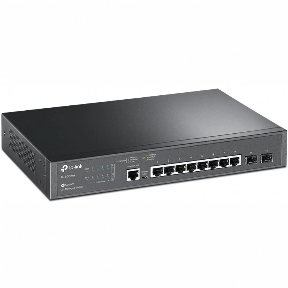 Коммутатор GbE TP-Link TL-SG3210, 8+2 SFP, 1000Mbps — 2
