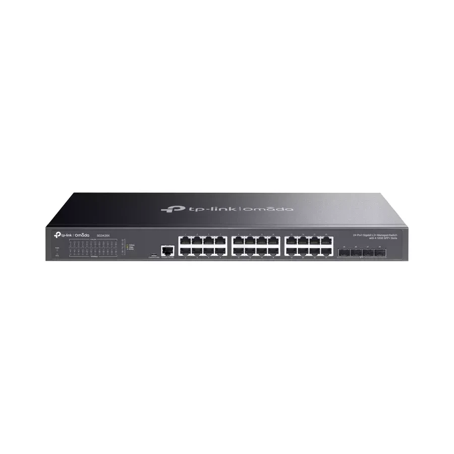 Коммутатор GbE TP-Link SG3428X, 24+4 SFP+, 10GbE