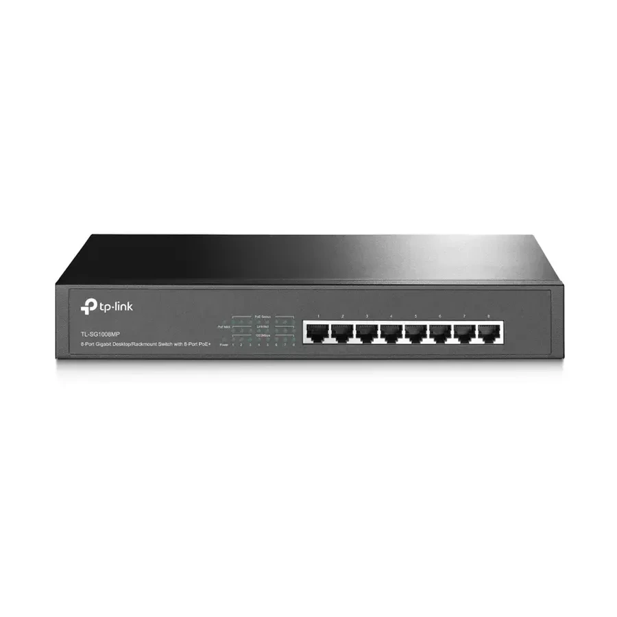 Коммутатор PoE+ GbE Tp-Link TL-SG1008MP, 8 портов