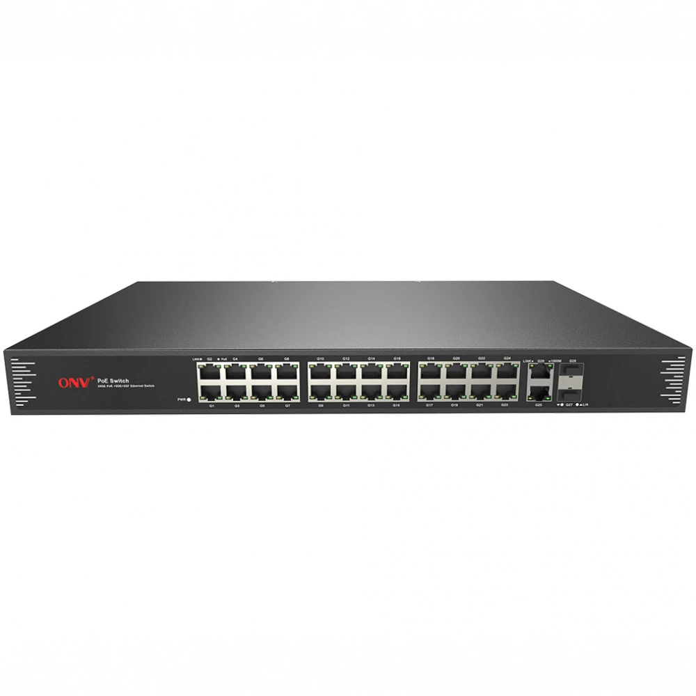 Коммутатор PoE ONV-POE33028PF 24 порта, 802.3af/at — 2