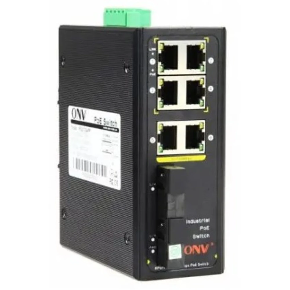 Коммутатор PoE ONV IPS31084PF-M индустриальный, 4 порта — 3