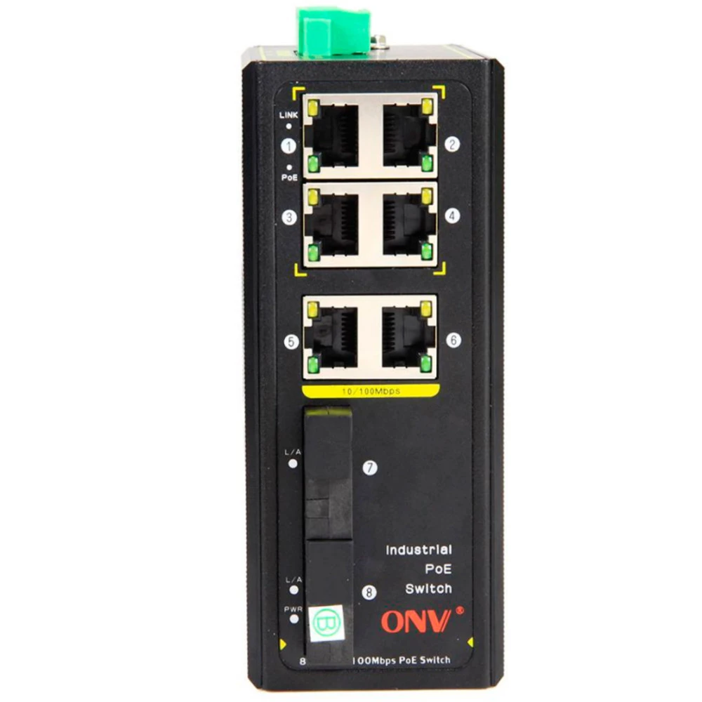 Коммутатор PoE ONV IPS31084PF-M индустриальный, 4 порта — 4