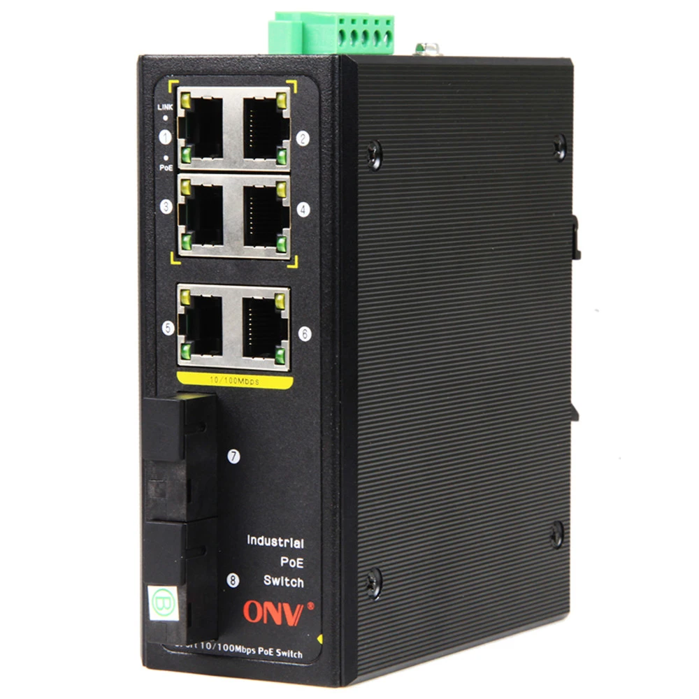 Коммутатор PoE ONV IPS31084PF-M индустриальный, 4 порта — 5