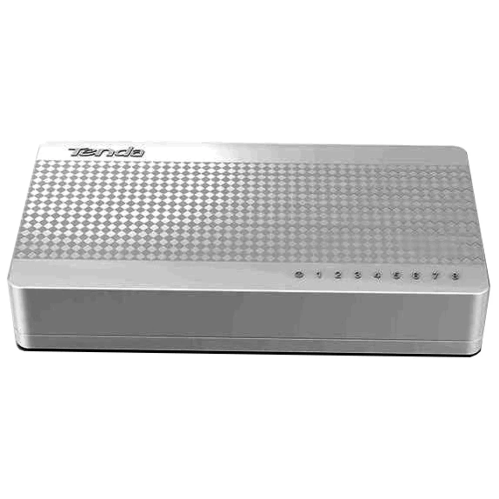 Коммутатор Tenda S108, 8 портов 10/100 Mbps, блок PS — 5