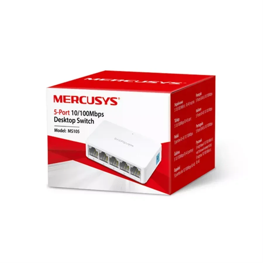 Коммутатор Mercusys MS105, 5 портов, 10/100 Мбит/с — 4