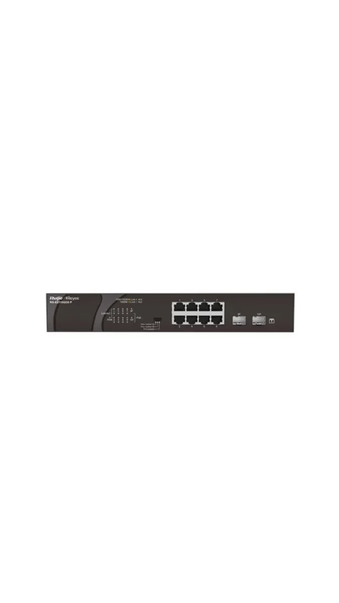 Коммутатор Reyee RG-ES110GDS-P 8Gb PoE — 4