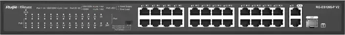 Коммутатор Reyee RG-ES126S-P V2 24x10/100 PoE