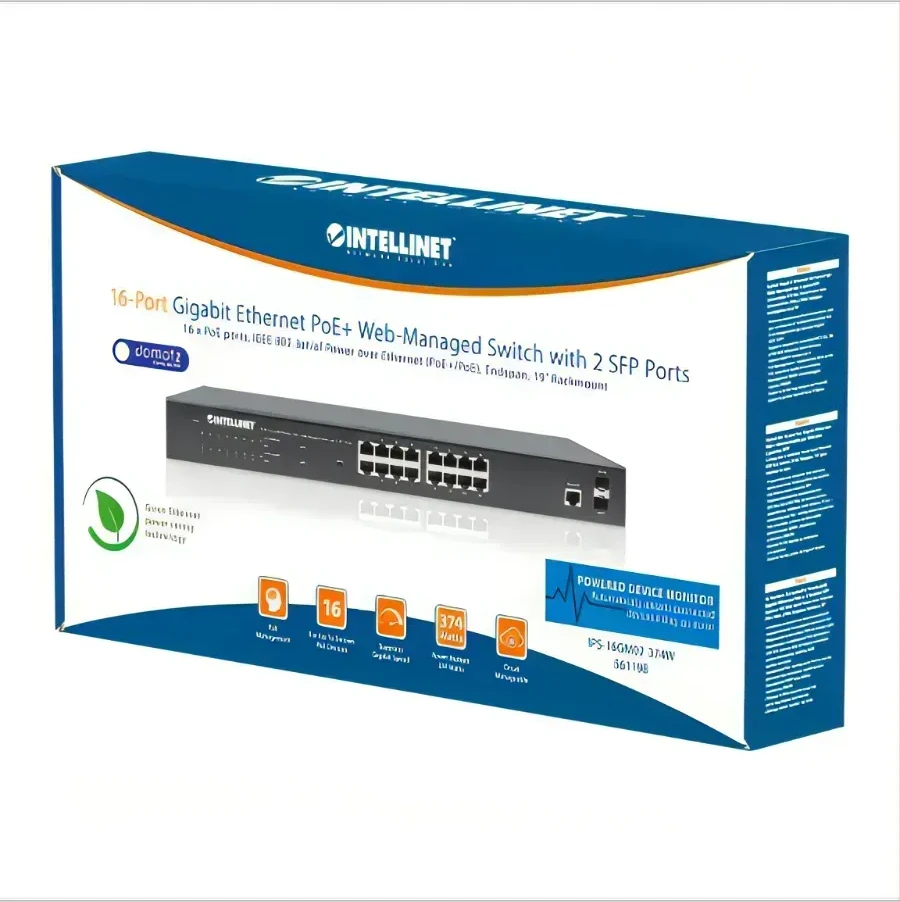 Коммутатор Alta Labs S16-POE, 16xG LAN, 2xSFP, 8xPoE+