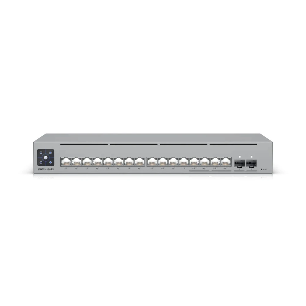 Коммутатор UBIQUITI UniFi Switch Pro 16 Max, 12x1G, 4x2,5G — 3