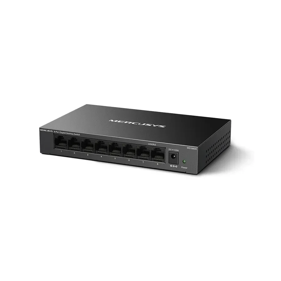 Коммутатор Mercusys MS108GS, 8 портов 10/100/1000 Мбит/с