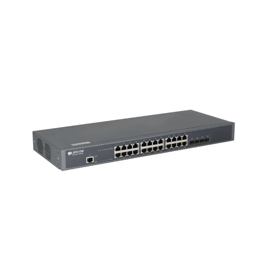 Коммутатор BDCOM S2900-24T4X L2+, 24 x 1GbE, 4 x 10GbE