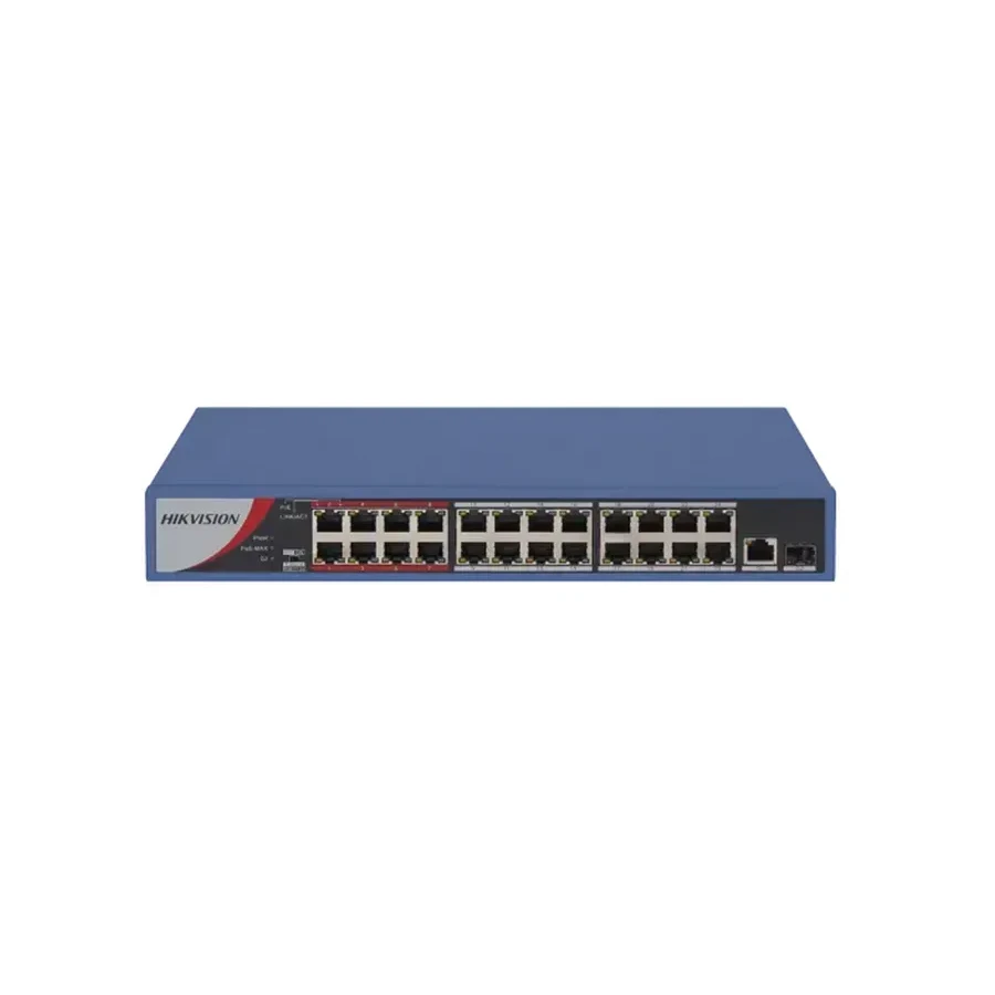 Коммутатор Hikvision DS-3E0326P-E(C), 24 порта неуправляемый — 2