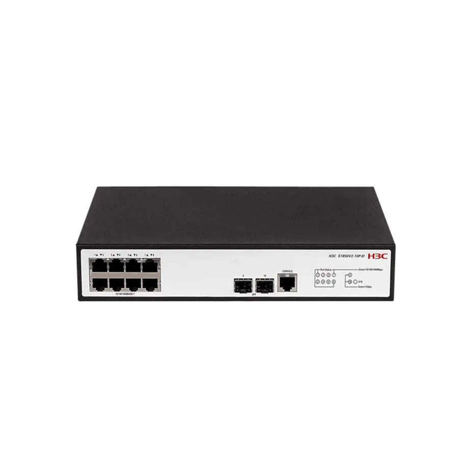 Коммутатор H3C LS-1850V2-10P, 8 портов L2