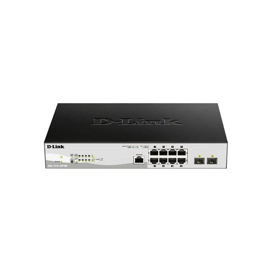 Коммутатор D-Link DGS-1210-10, 8 портов+2 SFP, L2 — 3