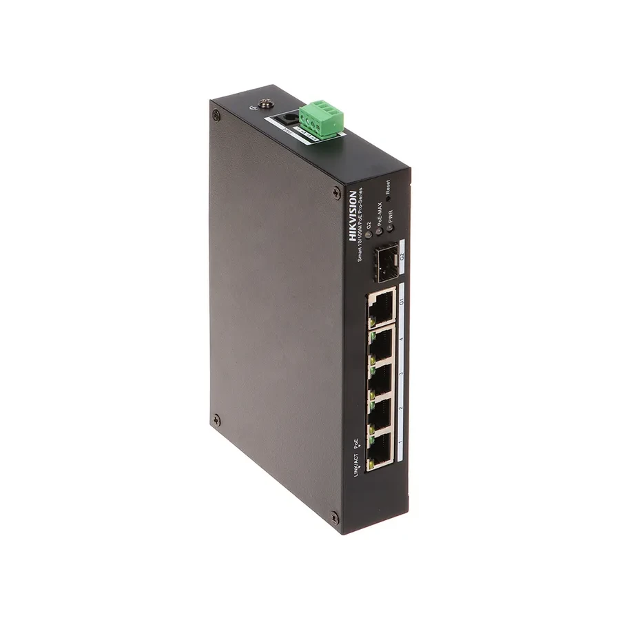 Коммутатор Hikvision DS-3T1306P-SI L2, 4x100M, 1xGigabit, 1xCombo — 2