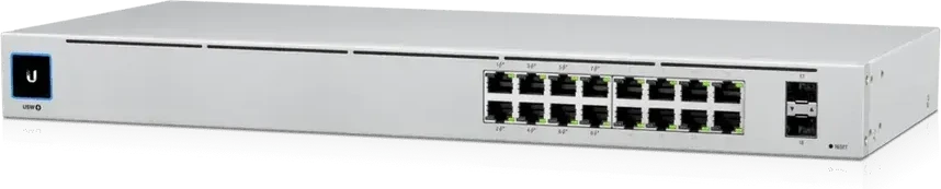 Коммутатор Ubiquiti USW-16-POE L2, 8xGigabit PoE, 8xGigabit, 2xSFP