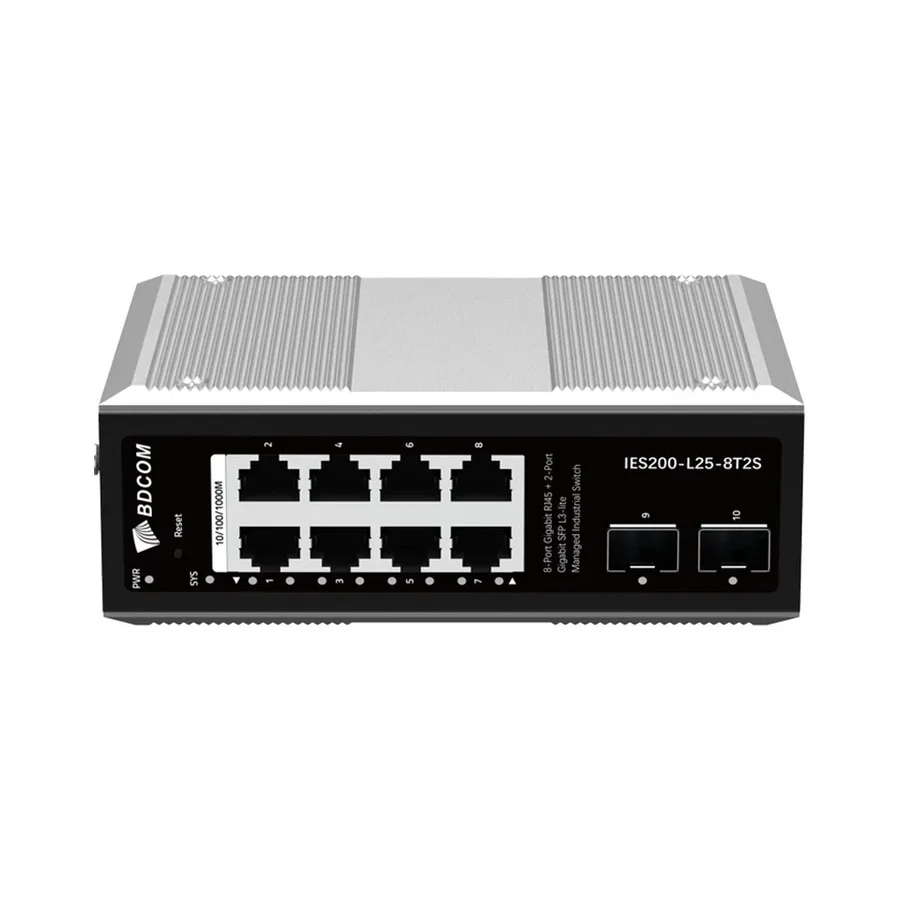 Коммутатор BDCOM IES200-L25-8T2S L3-lite, 8xGigabit, 2xSFP, DIN-rail — 2