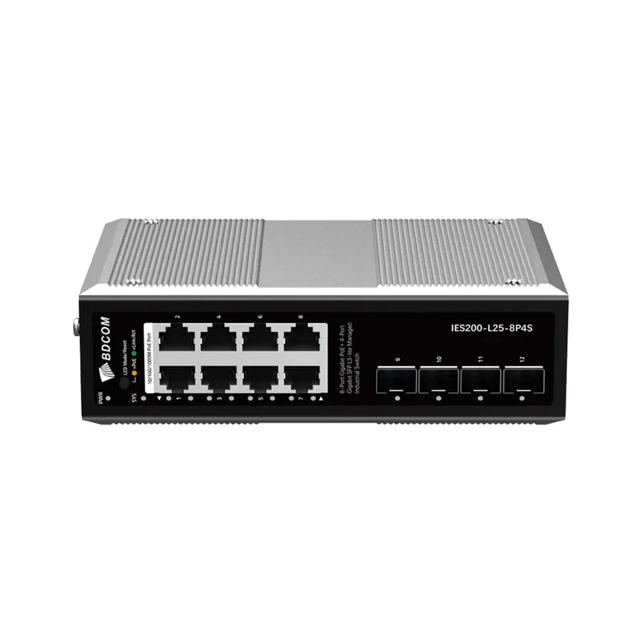 Коммутатор BDCOM IES200-L25-8P4S L3-lite, 8xGigabit PoE, 4xSFP — 2