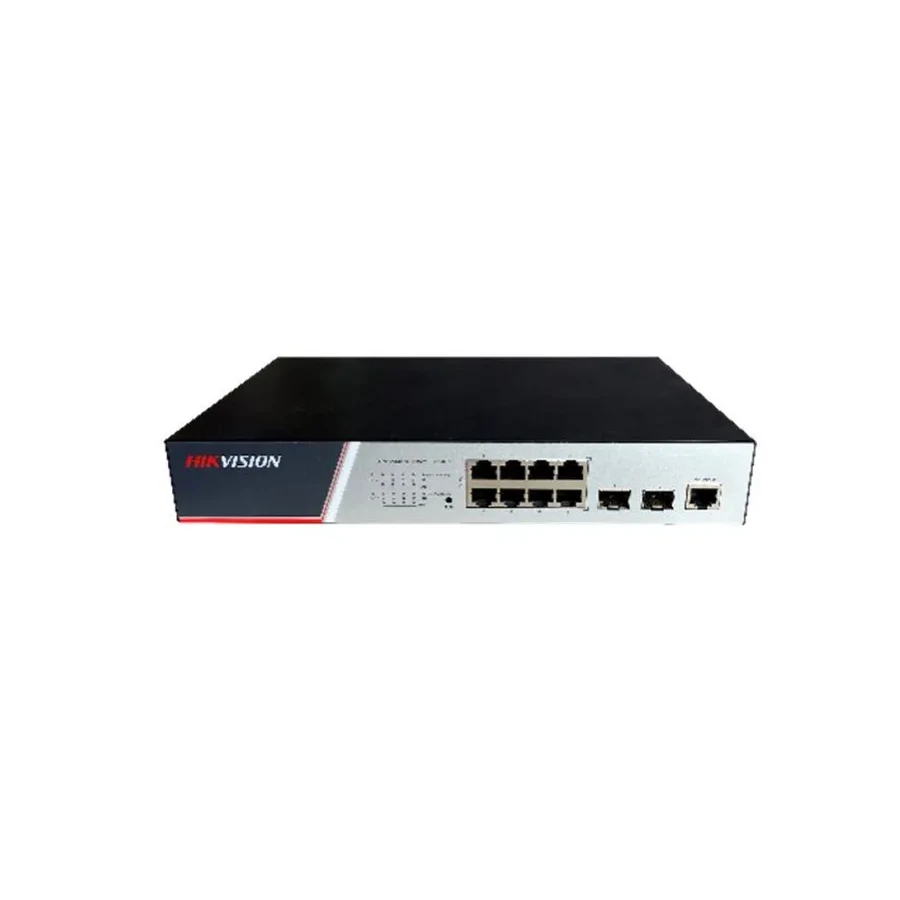 Коммутатор Hikvision DS-3E2510P L2, 8xGigabit, PoE 125W, 2xSFP