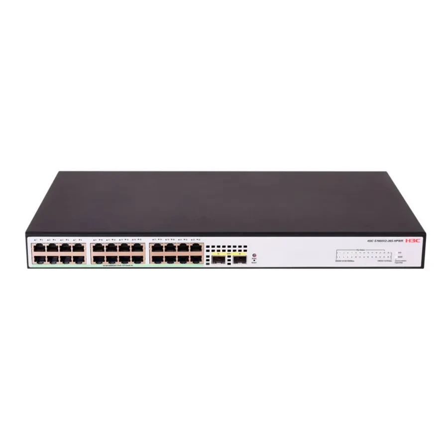 Коммутатор H3C LS-1600V2, 24x1G PoE+, 2x10G SFP+