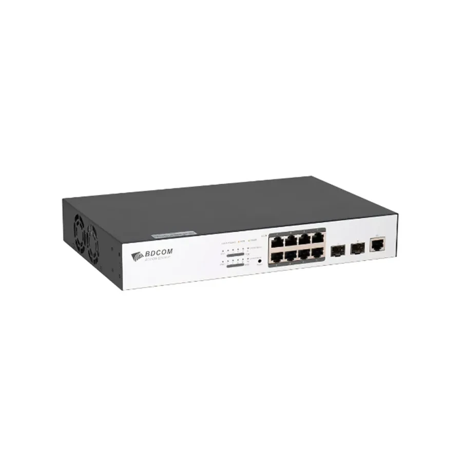 Коммутатор BDCOM S2510-P, 8xPoE 1G, 2x1G SFP