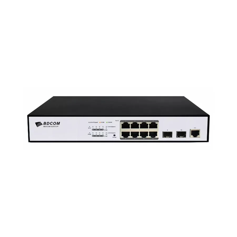 Коммутатор BDCOM S2510-P, 8xPoE 1G, 2x1G SFP — 2