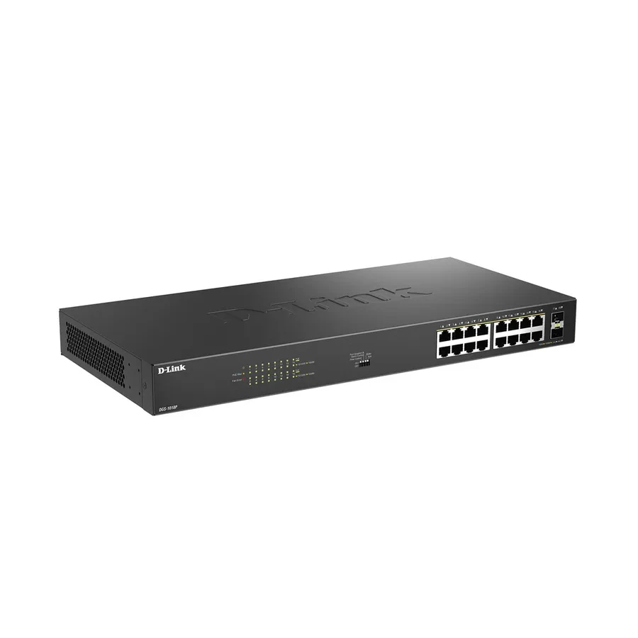Коммутатор D-Link DGS-1018P PoE, 16 портов — 2
