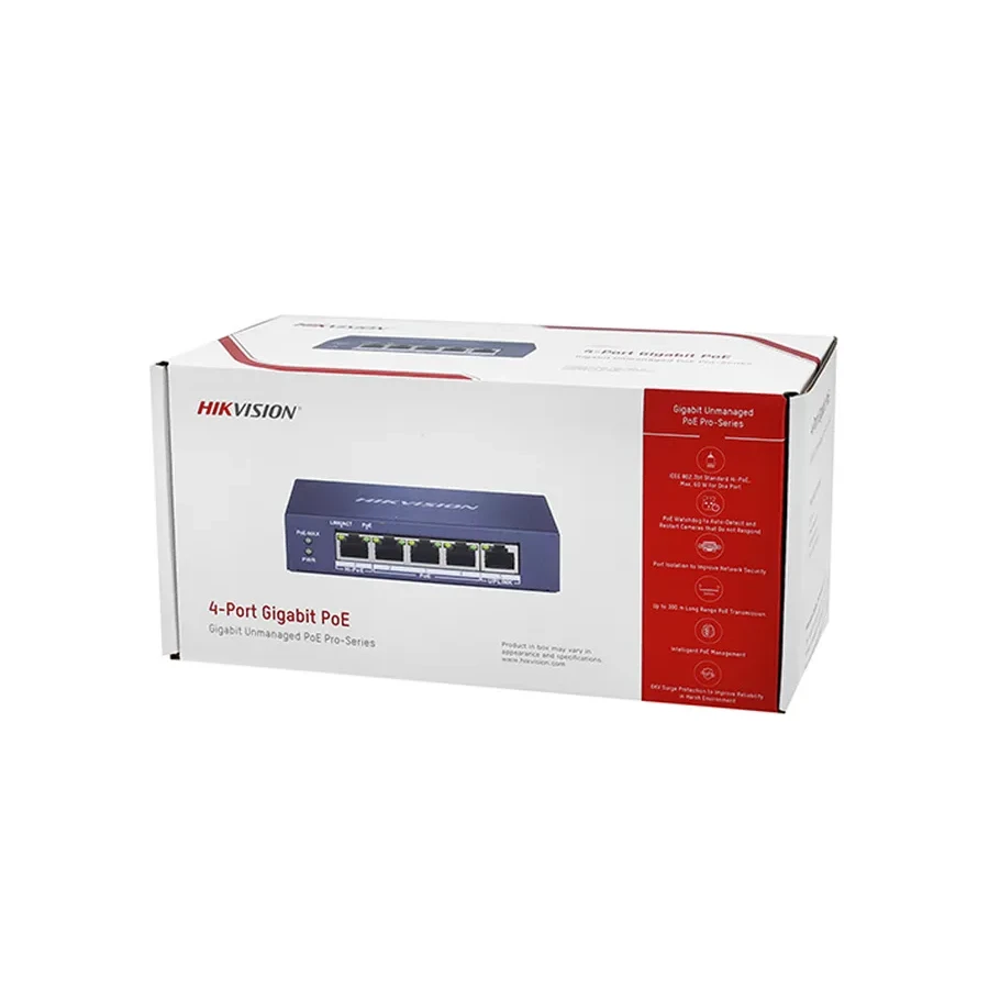 Коммутатор Hikvision DS-3E0505HP-E, PoE 60W — 2