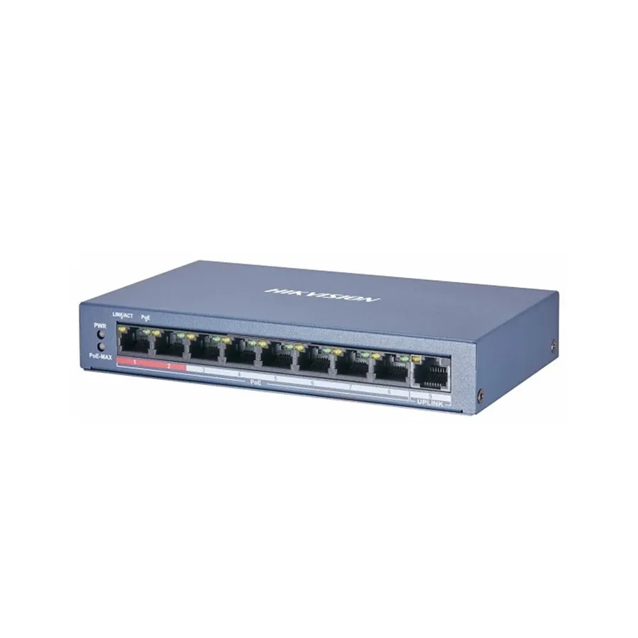 Коммутатор Hikvision DS-3E0109P-E/M, PoE 60W