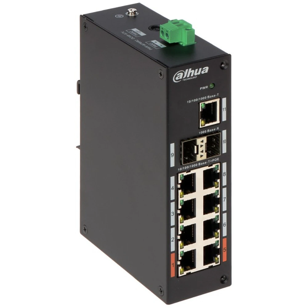 Коммутатор Dahua DH-PFS3211-8GT-120, 8x1G PoE