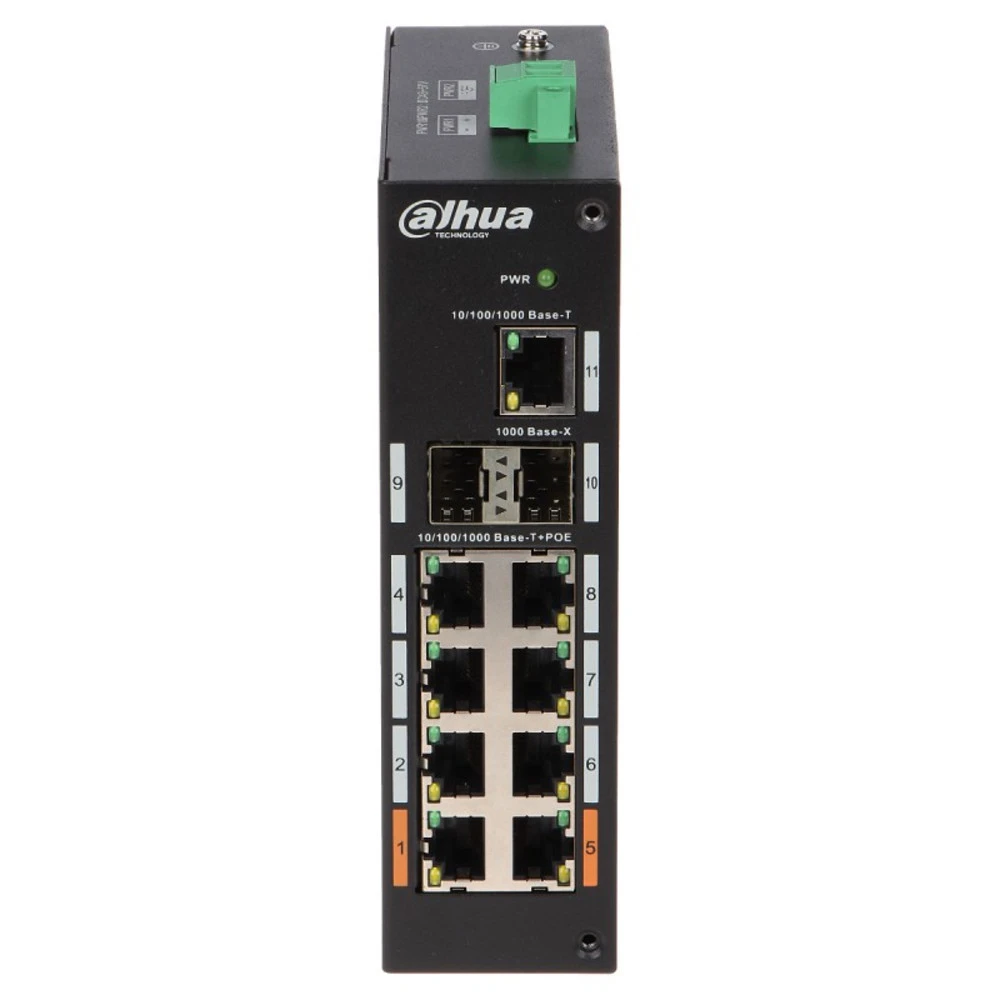 Коммутатор Dahua DH-PFS3211-8GT-120, 8x1G PoE — 2