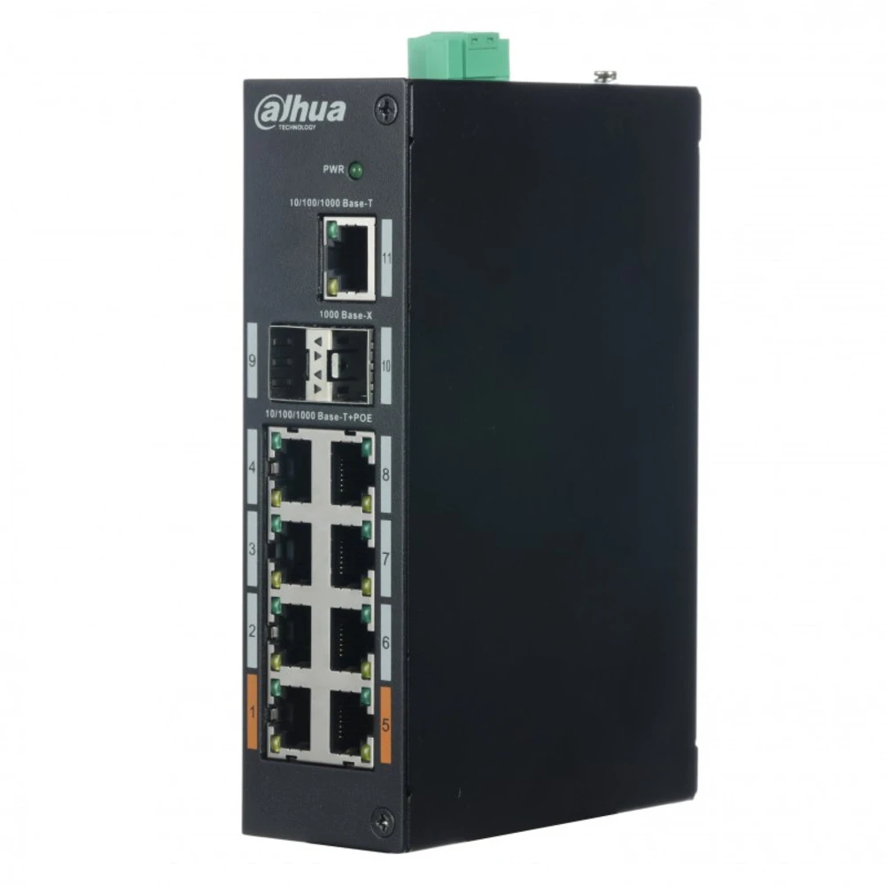 Коммутатор Dahua DH-PFS3211-8GT-120, 8x1G PoE — 3
