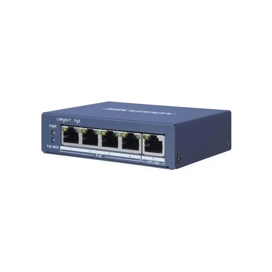 Коммутатор Hikvision DS-3E0505P-E(B), 5 портов