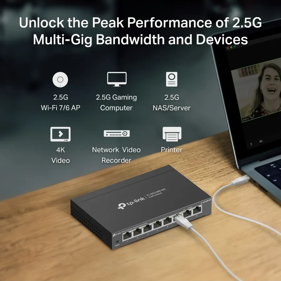 Коммутатор TP-Link TL-SG108-M2, 2.5GbE, 8 портов — 3