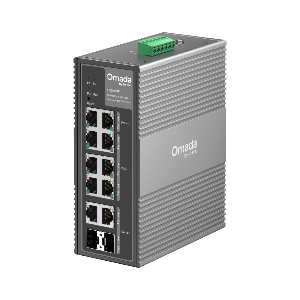 Коммутатор TP-Link Omada IES210GPP PoE+, 10 портов — 5