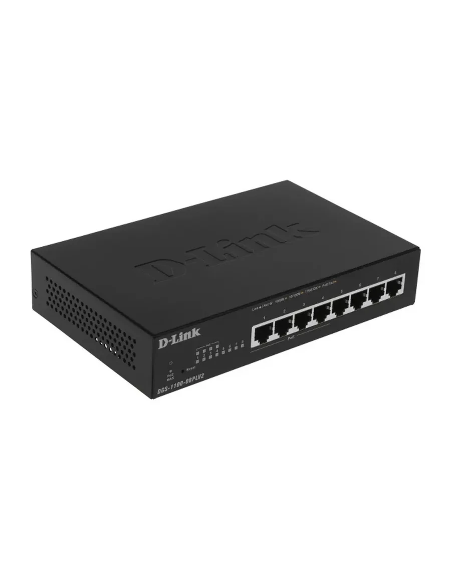 Коммутатор D-Link DGS-1100-08PV2/A4A, 8 портов