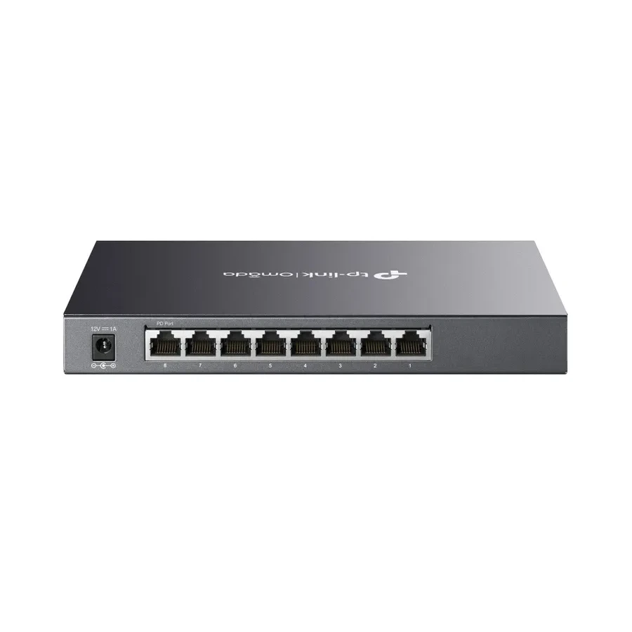 Omada 8-портовый гигабитный коммутатор Smart
Порты: 8 × гигабитных портов RJ45 , включая 1 × порт PoE In
Спецификация: настольный металлический корпус
Особенности: интеграция с контроллером Omada SDN, статическая маршрутизация, 802.1Q VLAN, STP/RSTP/MSTP, — 4