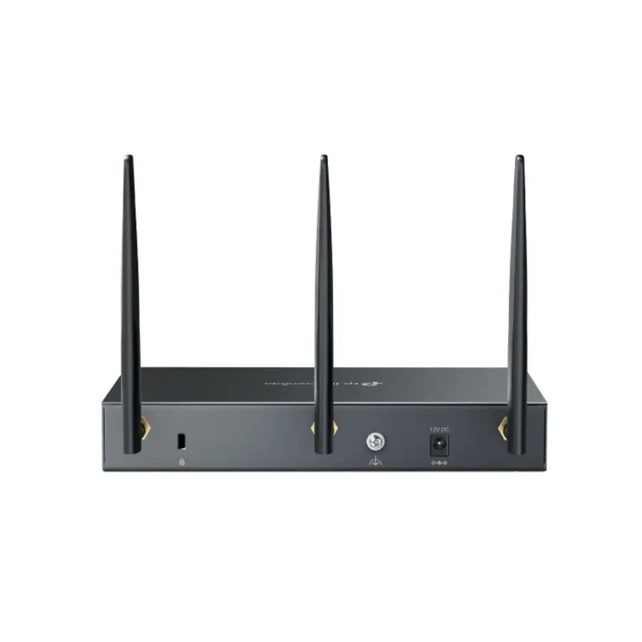 Omada AX3000 Гигабитный VPN-маршрутизатор
Порты: 1 × гигабитный WAN/LAN-порт SFP, 1 × гигабитный WAN-порт, 4 × гигабитных WAN/LAN-порта RJ45, 1 × порт USB 3.0
Скорость: 574Мбит/с для 2.4 ГГц + 2402 Мбит/с для 5 ГГц (HE160)
Особенности: интеграция с контро — 5