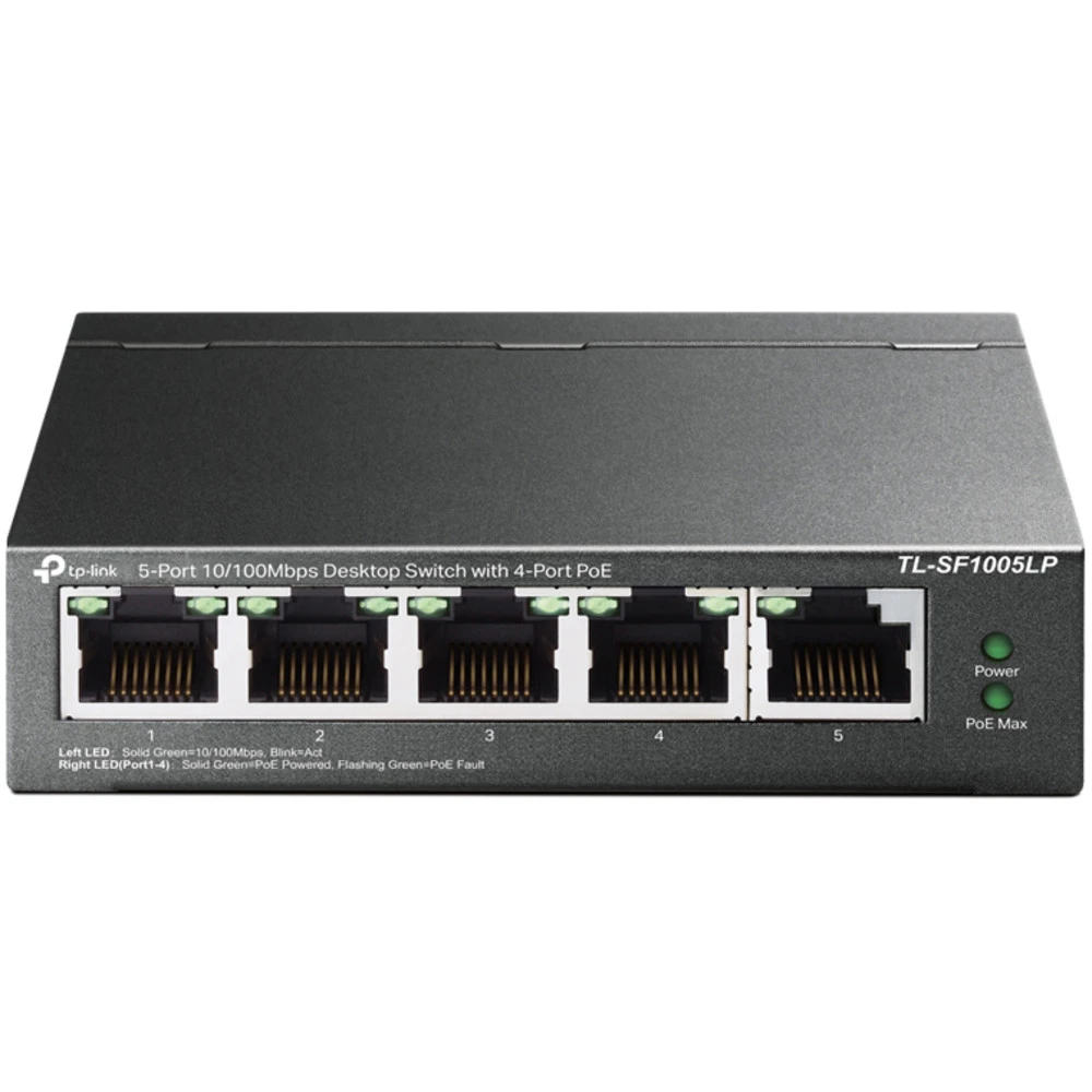Коммутатор PoE Tp-Link TL-SF1005LP, 5 портов 10/100M — 4
