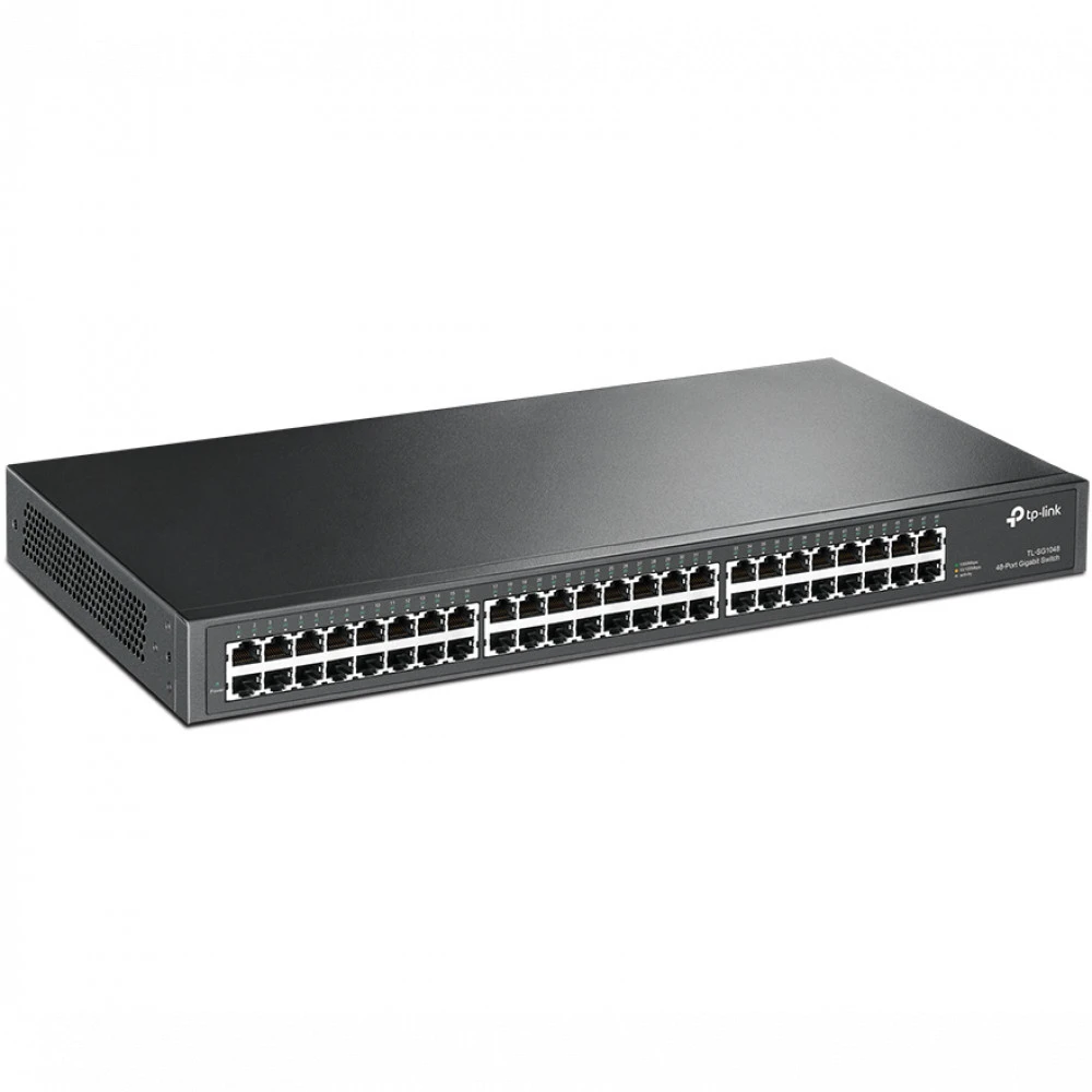 48-портовый гигабитный коммутатор, 48 портов RJ45 10/100/1000 Мбит/с, 1U 19-дюймовый монтируемый в стойку стальной корпус — 3