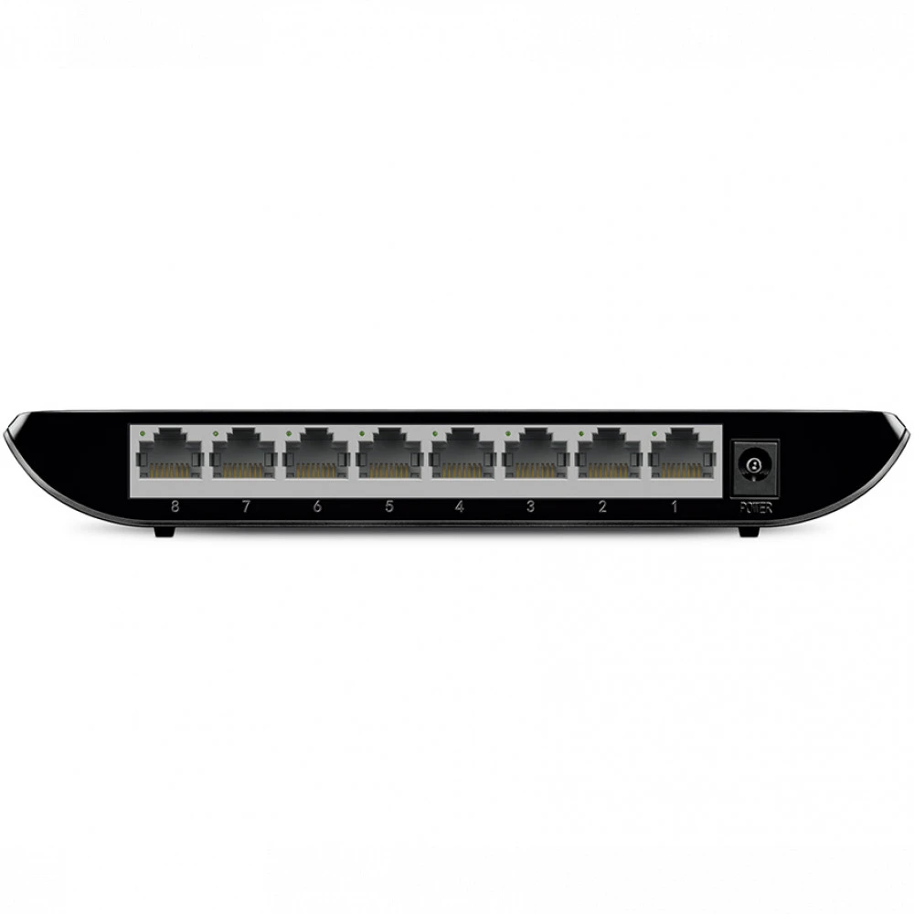 8-портовый настольный гигабитный коммутатор, 8 портов RJ45 10/100/1000 Мбит/с, пластиковый корпус — 4
