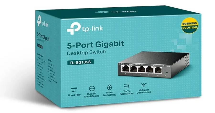 5-портовый неуправляемый гигабитный коммутатор
Порты: 8× гигабитных RJ45 портов
Параметры: стальной корпус, настольное исполнение
Функции: Plug and Play