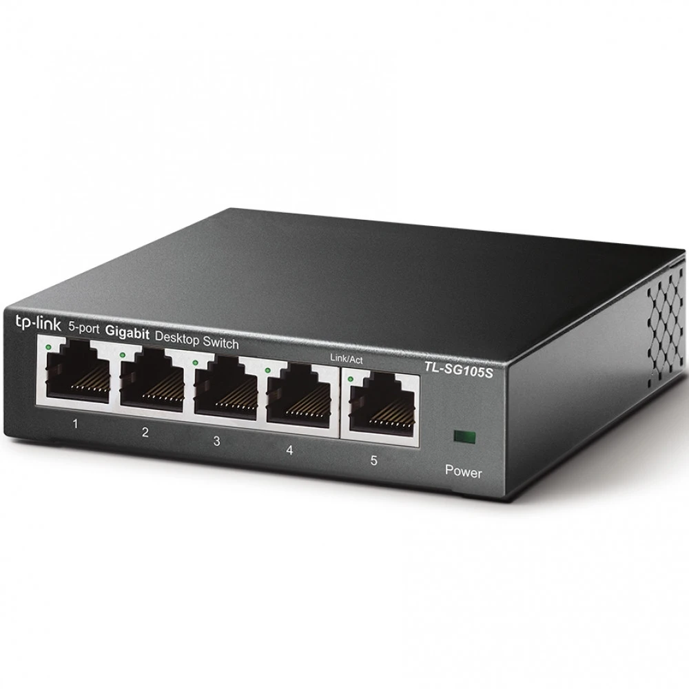 5-портовый неуправляемый гигабитный коммутатор 
Порты: 8× гигабитных RJ45 портов
Параметры: стальной корпус, настольное исполнение
Функции: Plug and Play — 3