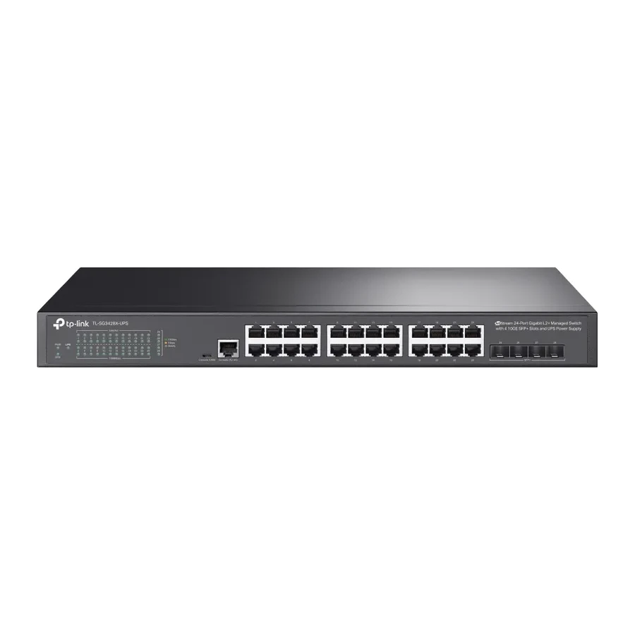 Коммутатор управляемый GbE 24-портовый Tp-Link TL-SG3428X-UPS — 2