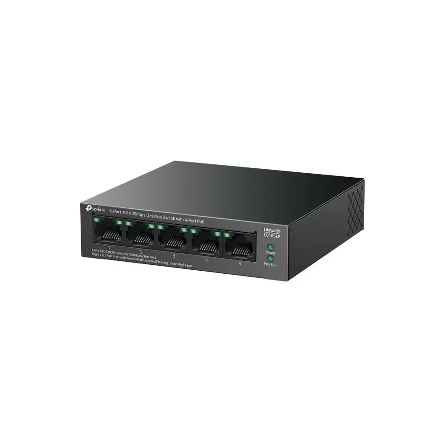 Коммутатор PoE+ 5-портовый TP-Link LS105LP — 3
