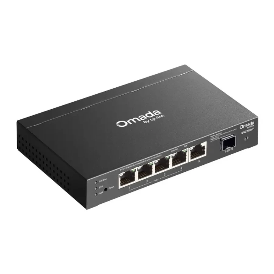 Коммутатор PoE+ Smart GbE 6-портовый TP-Link SG2206MP — 4