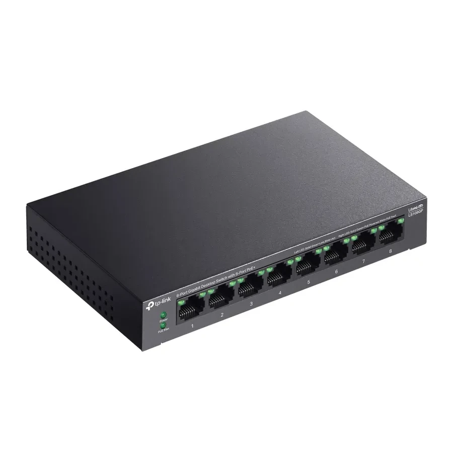 Коммутатор PoE+ GbE 8-портовый Tp-Link LS108GP — 4