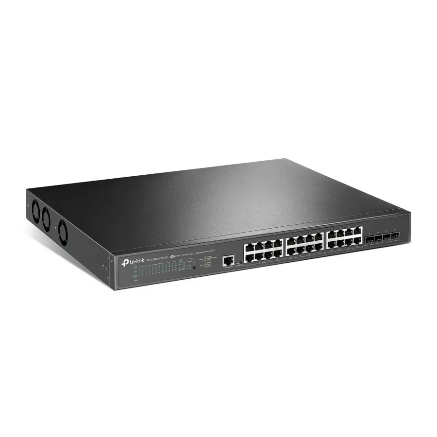 Коммутатор PoE++ управляемый 2.5 GbE 28-портовый Tp-Link SG3428XPP-M2 — 2