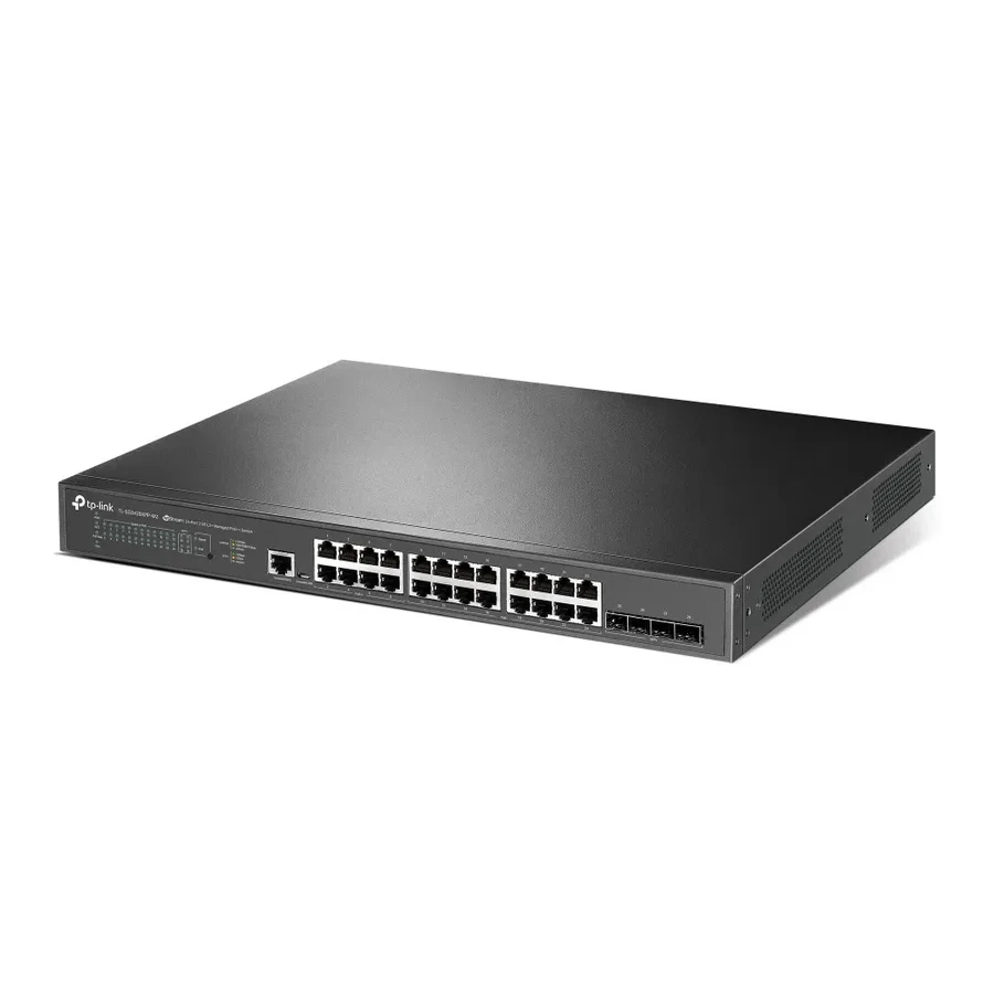 Коммутатор PoE++ управляемый 2.5 GbE 28-портовый Tp-Link SG3428XPP-M2 — 3