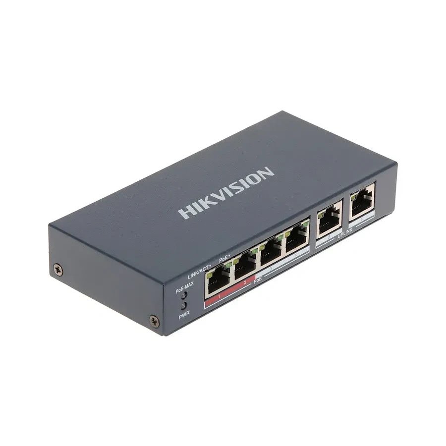 Коммутатор Hikvision DS-3E0106P-E/M(B) — 2